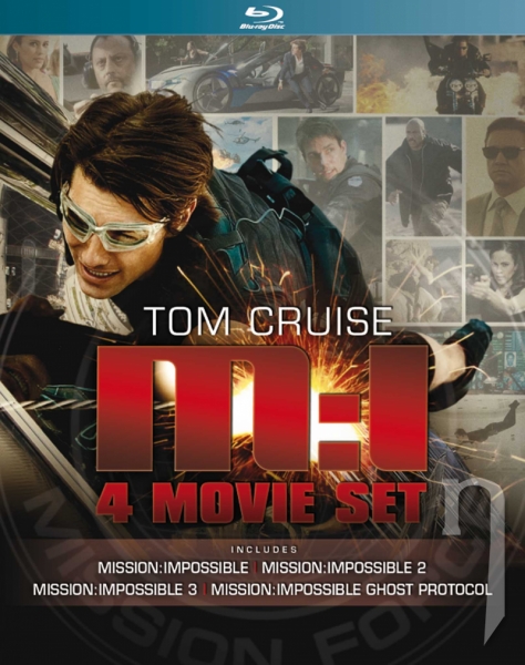 BLU-RAY Film - Kolekce: Mission Impossible I. - IV. (4 Bluray)
