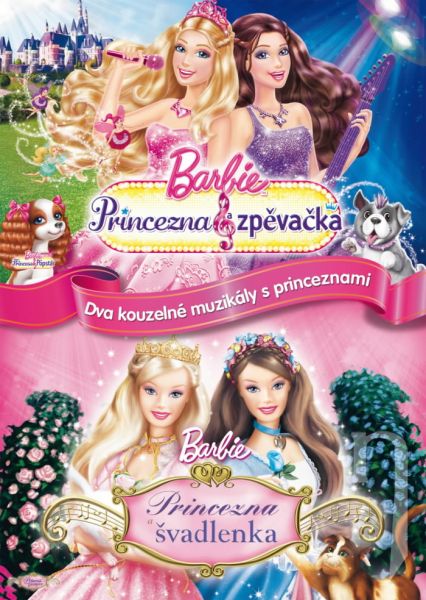 DVD Film - Kolekcia: Barbie Princezná a speváčka + Princezná a švadlena
