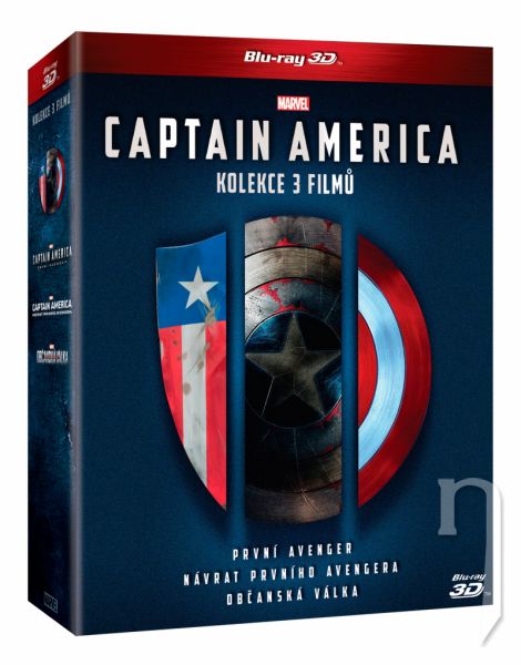 BLU-RAY Film - Kolekcia Captain America (6 Bluray) 3D + 2D