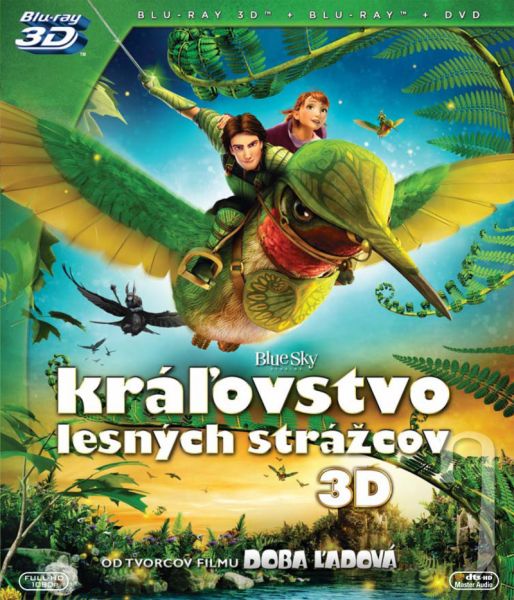 BLU-RAY Film - Kráľovstvo lesných strážcov 3D/2D (3D Bluray + Bluray + DVD) - SK/CZ dabing