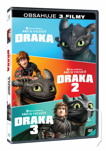 DVD Film - Ako si vycvičiť draka kolekcia 1.-3. (3DVD)