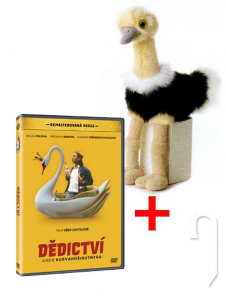 DVD Film - Dedičstvo alebo Kurvahošigutntag + plyšový pštros