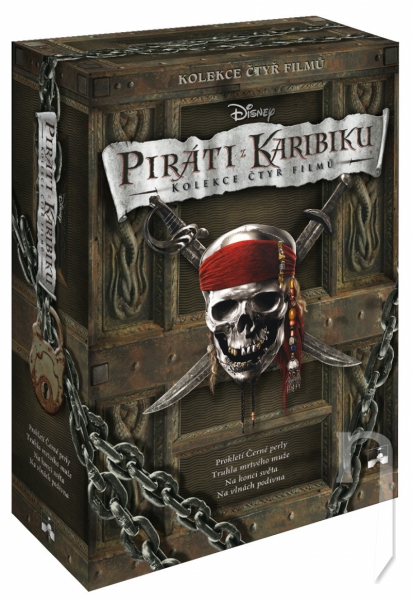 DVD Film - Kolekcia: Piráti z Karibiku 1.- 4. (4 DVD)