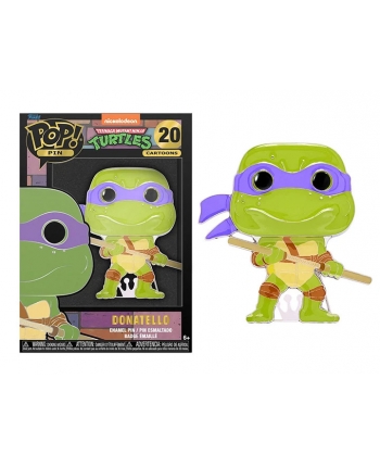 Kovový odznak Funko POP! PIN - Donatello - Ninja Korytnačky - 9 cm