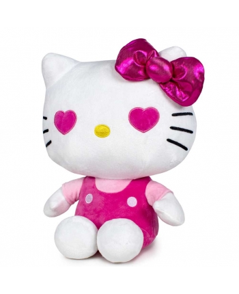 Plyšová mačička cyklamenová - Hello Kitty - 22 cm