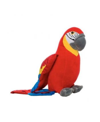 Hračka - Plyšový papagáj červený - 40 cm