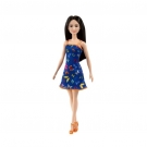 Hračka - Bábika Barbie - čiernovláska v motýlikových šatách - 29 cm