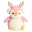 Hračka - Plyšový tučniačik - ružový sobík - Pom Pom - 18 cm